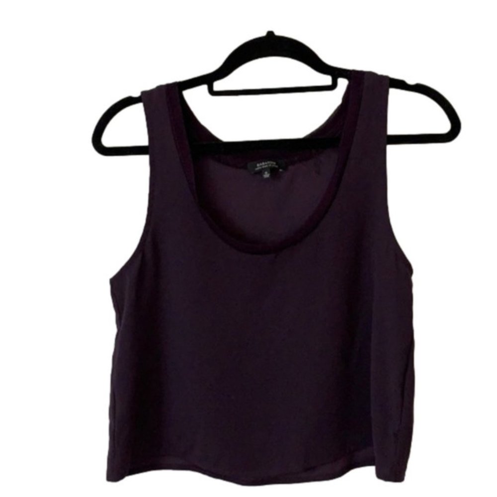 Babaton eggplant coloured crop tank top